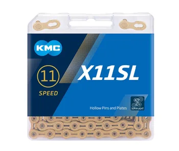 KMC X11EL X11SL X11 118L votlih zlato kolo verige Ekstra lahkega dvojnega X trajnost cestni dirki verige MTB 11 hitrosti kolesarske verige