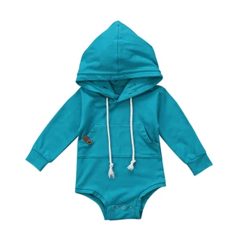 Nova Moda Newborn Baby Fantje Dekleta Long Sleeve Hooded Vrh Romper Plašč Hoodie Outwear Oblačila, Obleke, UK