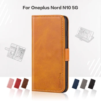 Pokrovček Za Oneplus Nord N10 5G Poslovnih Primeru Usnje Razkošje Z Magnetom Denarnice Primeru Za Oneplus Nord N10 5G Telefon Kritje