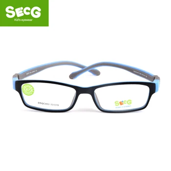 SECG Prilagodljiv Otroci Očala Okvir TR90 Otrok Očala Nezlomljiv Silikonski Fantje Dekleta Optični Kratkovidnost Otroci Očala