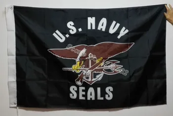 ZDA U.S. Navy Seal Tesnila Zastavo vroče prodajo blaga 3X5FT 150X90CM Banner medenina kovinski luknje
