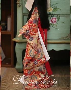 1/4 1/3 obsegu BJD pribor za oblačila, Japonski kimono za BJD/SD lutka,ki Niso vključeni lutka,čevlji,lasulja,in drugi pripomočki, 1254