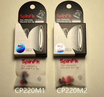 1 Par(2 kos) SpinFit CP220 CP230 CP240 360 Obrne V uho Slušalke Patentirana Silikonski Eartip Inovativne Tehnologije Eartips