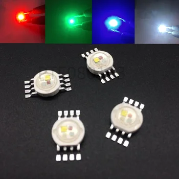 10-100 KOZARCEV RGBW LED Diode 8pins High Power LED Čip 4W Pisane štiri osnovne vire DIY modeliranje LED Fazi luči kroglice