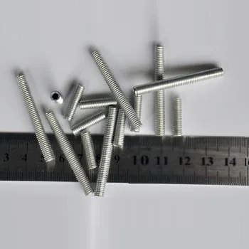 10 kosov/lot 20-60 mm meritev m6 celotno navojni votla cev, navojna palica votlih cevi zob cev DIY Razsvetljavo Pribor
