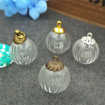 10pcs 16 mm prozornega Stekla Bučna Žogo S Skp Za Miniature Doma Dekor Bonsaj Obrti Vrt Ornament Okras, Nakit, Izdelava
