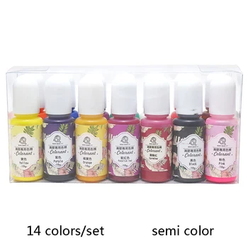 14colors/set Epoksi Smolo Pigment UV Smolo Barvanje Barvanje Barvilo Smolo Pigment DIY Ročno izdelane Umetnostne Obrti Določa