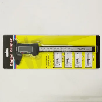 150 mm LCD Digitalno kljunasto merilo Elektronski Ogljikovih Vlaken Vernier Merilnik Mikrometer 6 inch Merjenje Orodje Pachymeter