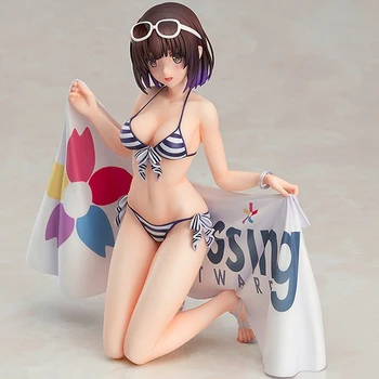 17 cm Kata megumi Misaki Kurehito Seksi dekle Akcijska Figura, japonski Anime PVC figuric igrače za odrasle Colletible Model Lutka Darilo