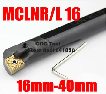 1PCS S16Q-MCLNR12 S20R-MCLNR12 S25S-MCLNR12 S32T-MCLNR12 MCLNL12 16 mm 20 mm 25 mm, 32mm Desno/Levo Roko, CNC Struženje Stružnica orodja