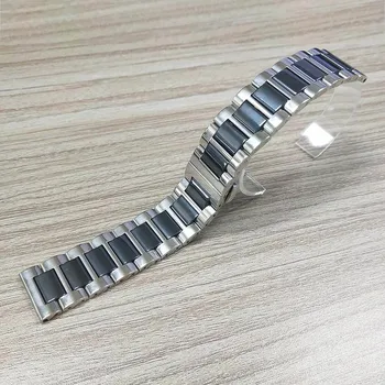 20 mm, 22 mm, iz Nerjavnega Jekla Keramike Band za Samsung Galaxy Watch 3 Trak 41mm 45mm 46mm 42mm Aktivna 2 1 Zapestnico Pasu