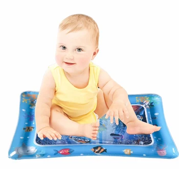 2019 Napihljivi Vodni Plavanje Igrajo Mat Otroška Igra Je Dejavnost Playmat Toddlers Preprogo Zabavno Trebuh Čas Dejavnost Igrača
