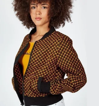 2020 Afriške Moda za Ženske Baseball Suknjič Vosek Tiskanja Coats Ženska Bomber Jakne Meri Priložnostne Ankara Stilov Steetwear