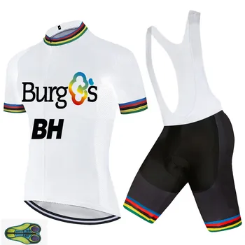 2020 EKIPA BH Kolesarski Dres Kolesarske Hlače Ropa Ciclismo Mens World Tour Burg Kolesarska Oblačila Poletje Pro Kolesarski Nositi Obleko