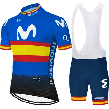 2020 Mavrica movistar pro team kolesarski dres komplet moške kolesarske hlače obleko poletje quick dry equipacion ciclismo verano hombre obrabe