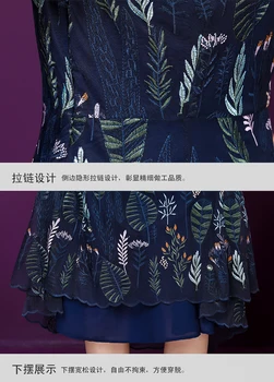 2021 Poletje srednjih let, Mati Midi Obleko Čipke Tiskanja Cvetlični Formalno Ženske Obleke Plus Velikost 5xl Elegantno Vitek Ženske