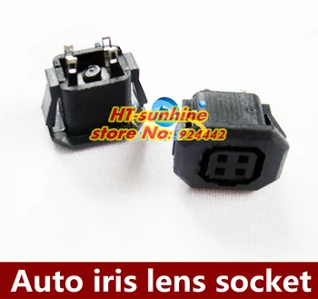 20PCS/VELIKO Auto iris objektiv vtičnico 4pin hole kamera znanja CCD objektiv VTIČNICO