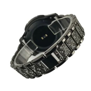 22 mm Bleščeč Diamant Zapestnica iz Nerjavečega Jekla Trak za Samsung Galaxy Watch 3 45mm 46mm Pas za Orodje S3 Kovinski Pas