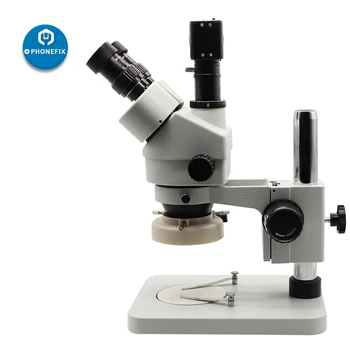3.5-90X Trinocular Stereo Mikroskop Simul-osrednja Stereo Mikroskop za Telefon Spajkanje Orodje za Popravilo z HDMI Fotoaparat + LED Luči