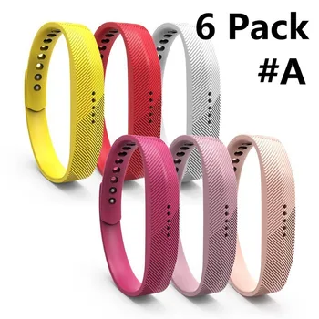 (3/6/10/12 Pack) Zamenjava Pasu Watchband Za Fitbit Flex 2 Zapestnica Mehko Šport Silikonski Pašček Za Zapestje Za Fitbit Flex 2