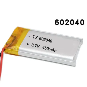 3,7 V 450mAh 602040 Litij-Polymer Li-Po baterija li ionska Baterija za Polnjenje celic Za Mp3, MP4 MP5 GPS, PSP, mobilni bluetooth