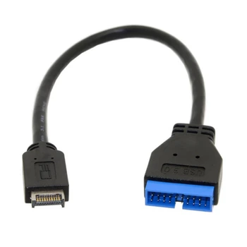 30 cm USB 3.1 Podaljšek Sprednji Plošči Glave Tip-C Mini 20 Pin USB 3.0 Standard 19/20Pin Glave 30 cm Za Asus matična plošča