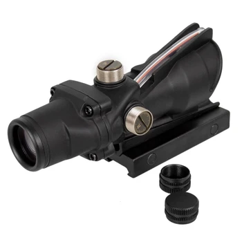 4X32 Lov Riflescope Pravi Fiber Optics Grenn Red Dot Osvetljeni Jedkano Reticle Taktično Optične Pogled