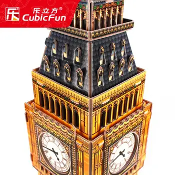 51.7 cm Big Ben, Tower kartonske skupščine model mini Micro Krajine DIY Miniaturne zgradbe 3D puzzle igrače stavbe igrače