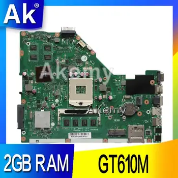 AK X55VD Prenosni računalnik z matično ploščo Za Asus X55VD X55V X55 Test originalne matične plošče REV2.1/REV2.2 GT610M 2 GB RAM-A