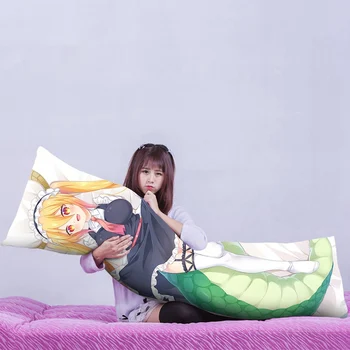 Anime Miss Kobayashi Zmaj Devica Ustvarja Tohru 2-Way Tricot Dolgo Objem Telesa Prevleke Dakimakura Primeru Zajema Blazino