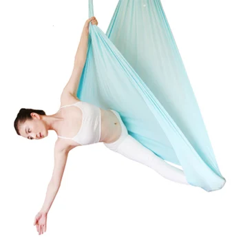 Antenski Joga viseči mreži, 5M Elastičnost Swing Večfunkcijsko Anti-gravitacije joga usposabljanje Pasovi