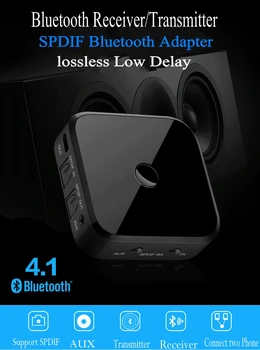 APTX lossless 2 v 1 Brezžična tehnologija Bluetooth 5.0 Oddajnik Sprejemnik Avdio 3,5 mm SPDIF Adapter Za Pametni telefon PC TV izhod za Slušalke