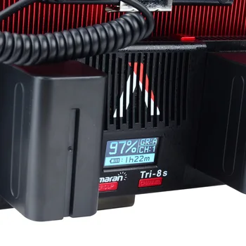 Aputure Amaran Tri-8s led video luč plošča Barvna Temperatura 5000K Z 2pcs NP-F970 Baterija + Easy Box Proti gori