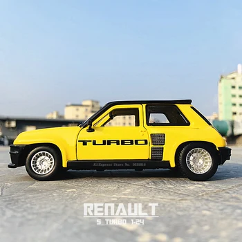 Bburago 1:24 Renault 5 Turbo rumena Speedway simulacije zlitine modela avtomobila obrti dekoracijo igrača zbirka orodij za darilo
