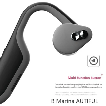 BH128 Kostne Prevodnosti Bluetooth Slušalke Športne Kosti Senzor Visi Uho Slušalke Nepremočljiva in Zmanjšanje Hrupa