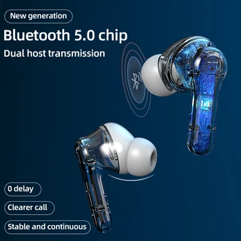 Brezžična Tehnologija Bluetooth V5.0 šumov Slušalke Z LED Baterije Zaslon Mini Prenosni Touch Kontrole TWS Slušalke