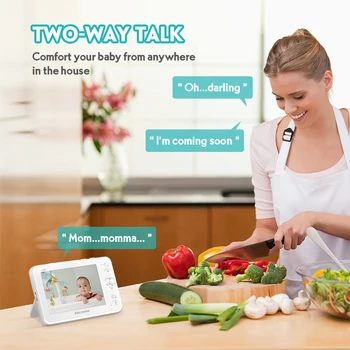Brezžični Baby Monitor s 1 Zaslonu 2/3 fotoaparat Babyphone 5 palčnim 1080P Video, Baby Kamero Telefona Babyfoon Jok Dojenčkov Hranjenje