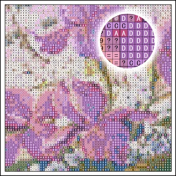 Celoten Kvadratni vaja 5D DIY Diamond slikarstvo Pisane cvetlične Vezenine Mozaik Navzkrižno Šiv Nosorogovo dekor HYY