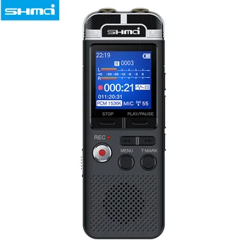 D100 Strokovno Dictaphone glas aktivira mini digitalni diktafon pero 16GB PCM snemanje Dvojno mic denoise MP3 predvajalnik, HI-fi