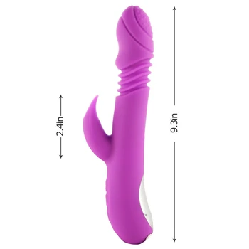 Dildo Za Ženske Z Thrusting & Vibracije,nepremočljiva Klitorisa G Spotter Stimulator Igrače,adult Sex Igrače Za Ženske In Pari