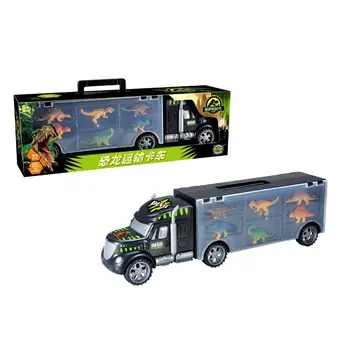 Dinozaver Tovornjak, Prevoz Avtomobila Prevoznik Tovornjak za Igrače s 6 Dinozavri Igrače Znotraj Nove R7RB