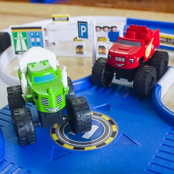 DIY Pošast Stroji Rusija Otrok Igrača Blazes čudež sledenje avtomobilov požar Vozila Avto Cesti Model Igrače Najboljših Darila Za Otroke