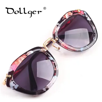 Dollger Luksuzni kovinski MODA cat eye glasses očala ženske blagovne znamke oblikovalec oculos de sol feminino original UV400 C0001