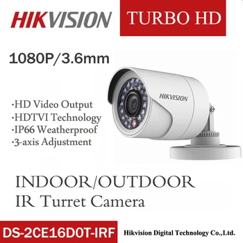 DS-2CE16D0T-IRF Hikvision angleški 2MP HD1080P Bullet IR Kamera 20m IR Razdalja IP66 vremensko Varnostne Kamere CCTV