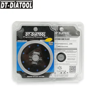 DT-DIATOOL Dia 4.5 palčni/115mm Diamond X Očesa turbo Superthin Žage platišča segment Disk za Rezanje z Diamantno debeline 1,2 MM