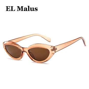 [EL Malus]Nova Mala Ovalni Okvir sončna Očala Žensk Rdeče Rjave Leče Leopard Odtenki blagovne Znamke Oblikovalec Seksi Dame sončna Očala Oculos