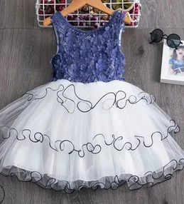 Emmababy Baby Poletna Obleka Fant Dekle Sladko Čipke Brezrokavnik Obleka Modne Očesa Preje Za Šivanje Otroci Obleko Korejski Princesa Obleko