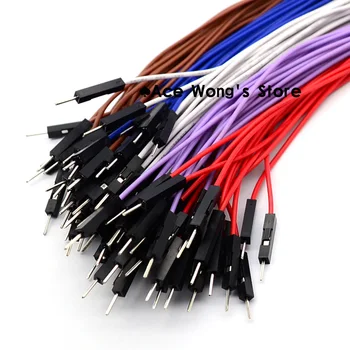 Free Drop shipping 100 kozarcev/veliko Novih 1p, da 1p 20 cm naključno 5 barv moški-ženska skakalec žice Dupont kabel