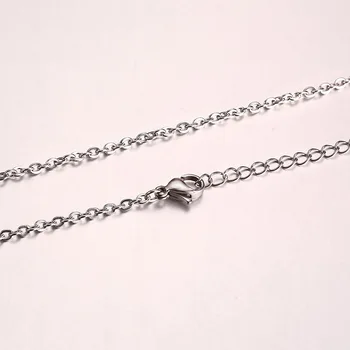 FXM CCE326 jekla ogrlica vroče prodajo priljubljenih moški in ženska 2,4 mm širok srebrne barve eno verigo ljubimec darilo za ženske Koreja slog