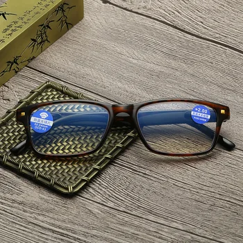Iboode Nove Anti Blue Ray Svetlobe Blokiranje Branje Očala Moški Moški Anti Sevanja Branje Presbyopic Očala +1 1.5 2 2.5 3 3.5
